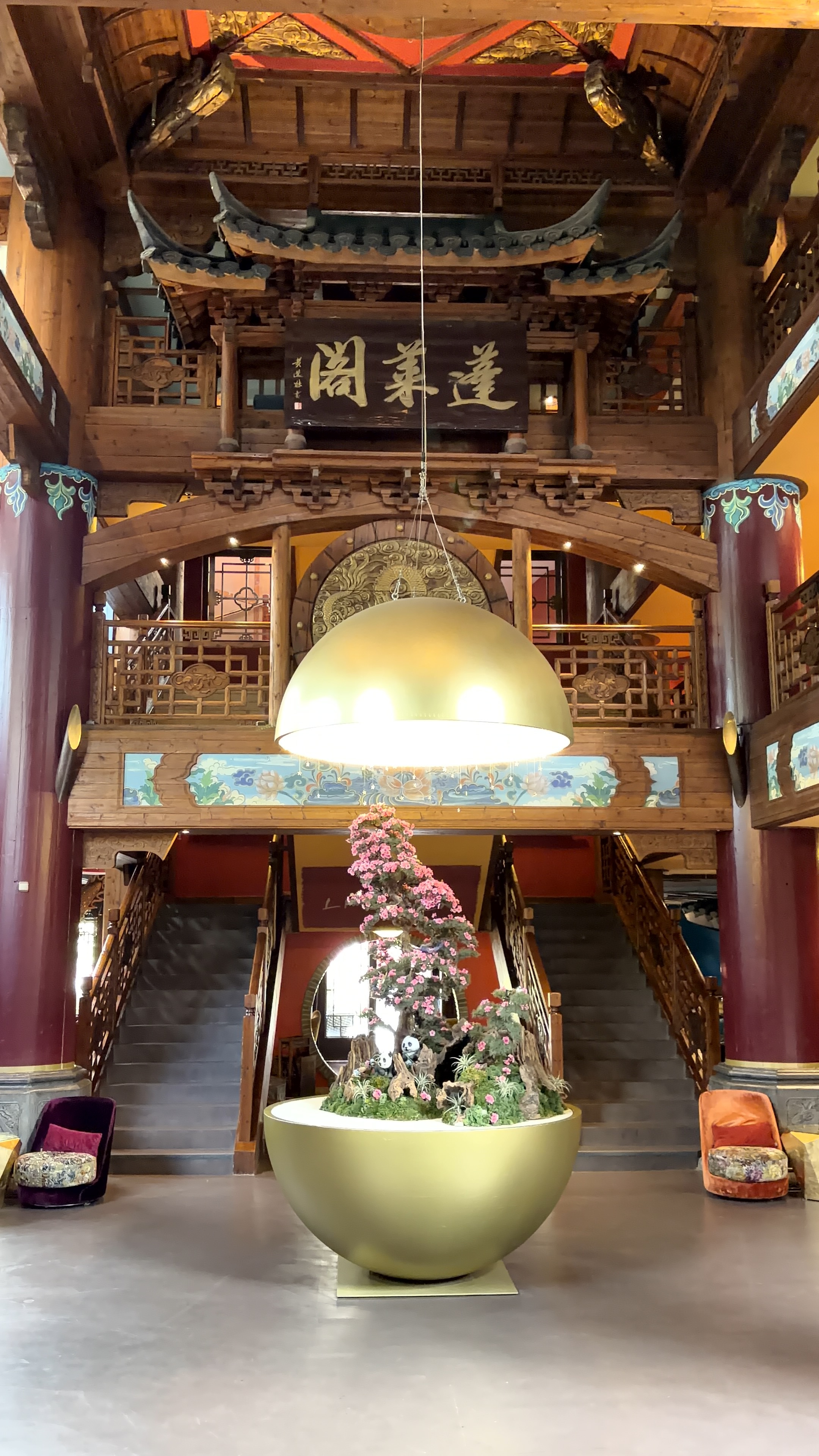 Hall principal hôtel Ling Bao